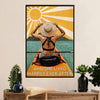 Kayaking Canvas Wall Art Prints | Girl Loves Kayaking | Home Décor Gift for Kayaker