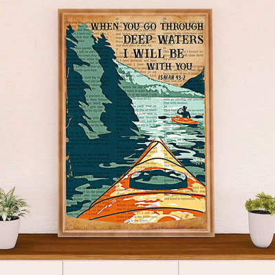 Kayaking Canvas Wall Art Prints | I'll Go Kayaking | Home Décor Gift for Kayaker
