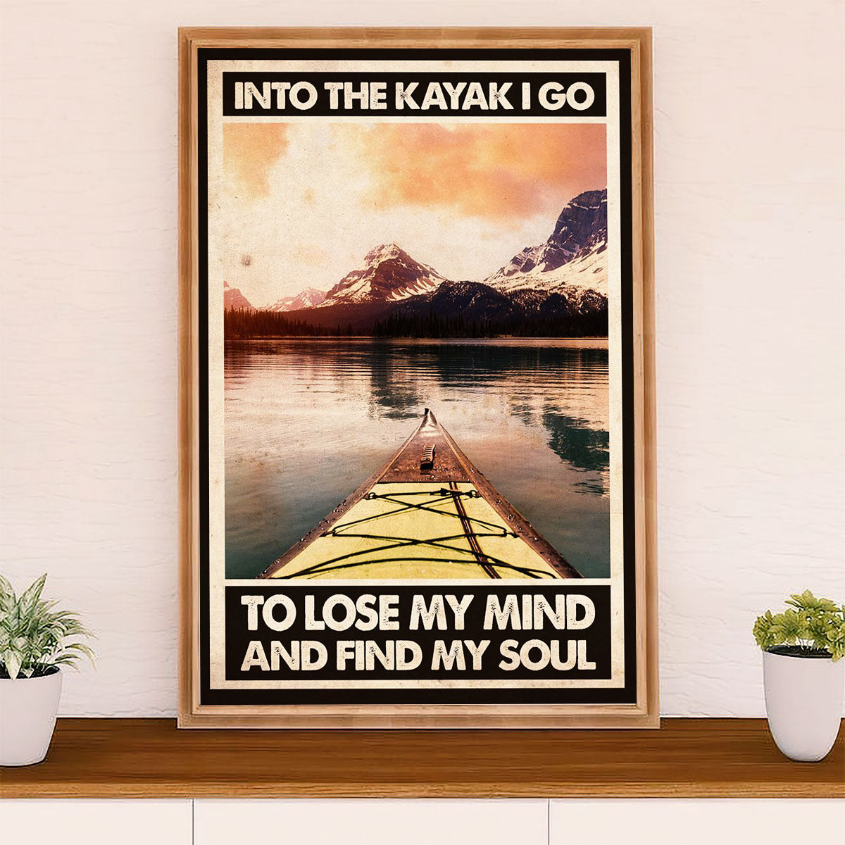 Kayaking Poster Print Room Decor | It's My Life | Wall Art Gift for Kayaker