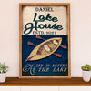 Kayaking Canvas Wall Art Prints | Lake House | Home Décor Gift for Kayaker