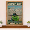 Kayaking Poster Print Room Decor | Boy Loved Kayaking | Wall Art Gift for Kayaker