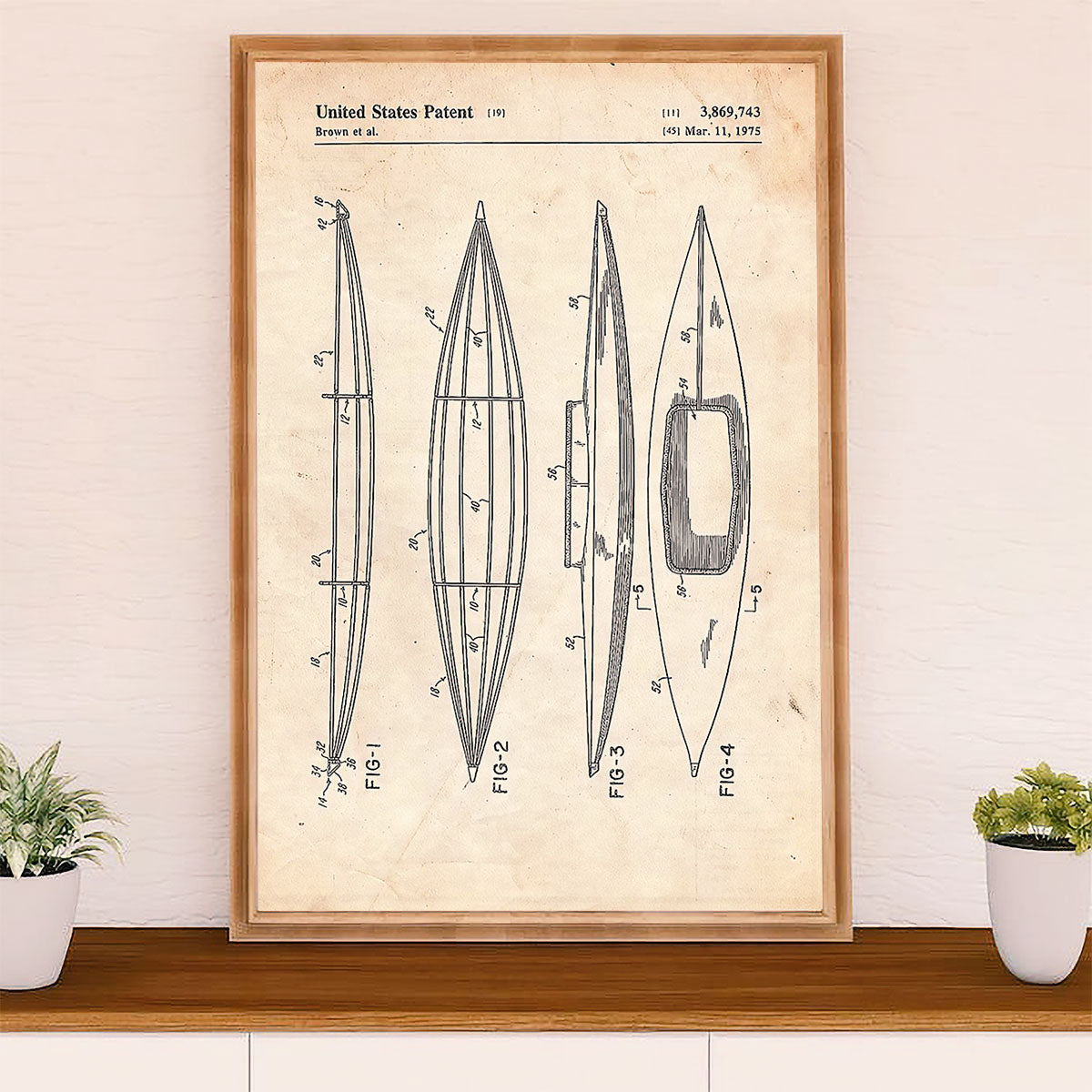 Kayaking Canvas Wall Art Prints | Kayak Watercraft | Home Décor Gift for Kayaker