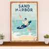 Kayaking Canvas Wall Art Prints | Sand Harbor | Home Décor Gift for Kayaker