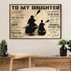 Kayaking Poster Prints | From Dad to Daughter | Wall Art Gift for Kayaker