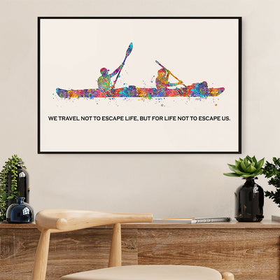 Kayaking Canvas Wall Art Prints | Escape Us | Home Décor Gift for Kayaker