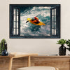 Kayaking Poster Prints | Kayaker Landscape | Wall Art Gift for Kayaker