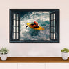 Kayaking Poster Prints | Kayaker Landscape | Wall Art Gift for Kayaker