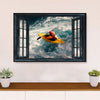 Kayaking Canvas Wall Art Prints | Kayaker Landscape | Home Décor Gift for Kayaker