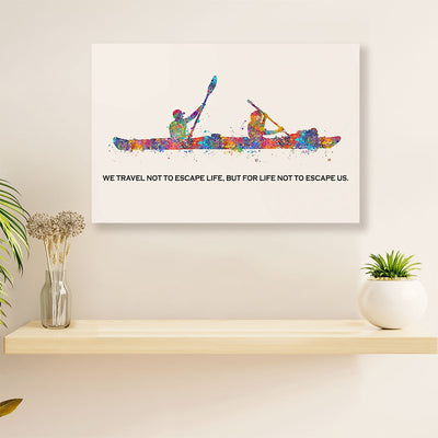 Kayaking Poster Prints | Escape Us | Wall Art Gift for Kayaker