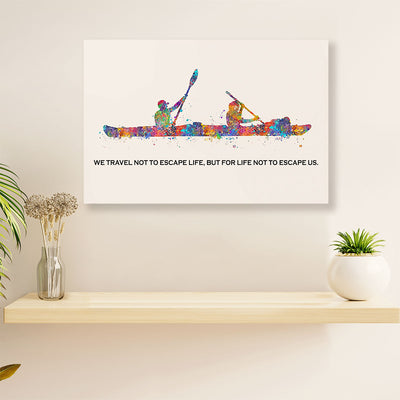 Kayaking Canvas Wall Art Prints | Escape Us | Home Décor Gift for Kayaker