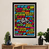 Cycling, Mountain Biking Canvas Wall Art Prints | GO GO GO | Home Décor Gift for Cycler