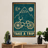 Cycling, Mountain Biking Canvas Wall Art Prints | Take A Trip | Home Décor Gift for Cycler
