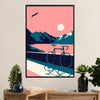 Cycling, Mountain Biking Poster Prints | Cycle in the Mountain Road | Wall Art Gift for Cycler