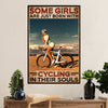 Cycling, Mountain Biking Canvas Wall Art Prints | Girl Loves Cycling | Home Décor Gift for Cycler