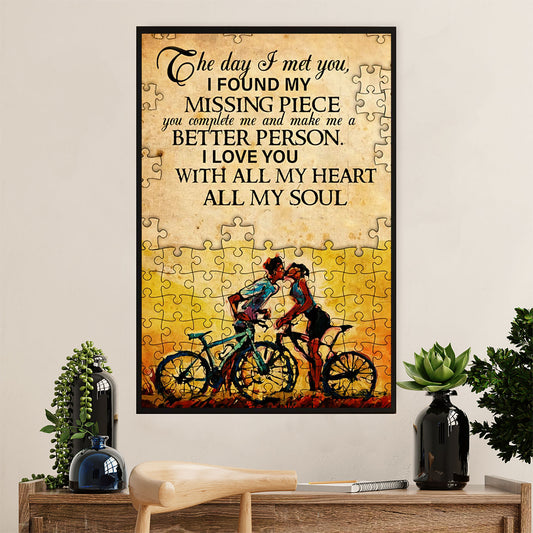 Cycling, Mountain Biking Canvas Wall Art Prints | All My Soul | Home Décor Gift for Cycler