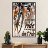 Cycling, Mountain Biking Canvas Wall Art Prints | If You Don't Ride | Home Décor Gift for Cycler
