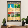 Cycling, Mountain Biking Poster Prints | Go Cycle | Wall Art Gift for Cycler