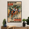 Cycling, Mountain Biking Poster Prints | Lapping Everyone | Wall Art Gift for Cycler