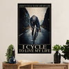 Cycling, Mountain Biking Poster Prints | Live My Life | Wall Art Gift for Cycler