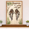 Cycling, Mountain Biking Canvas Wall Art Prints | Happy Friends | Home Décor Gift for Cycler