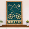 Cycling, Mountain Biking Poster Prints | Take A Trip | Wall Art Gift for Cycler