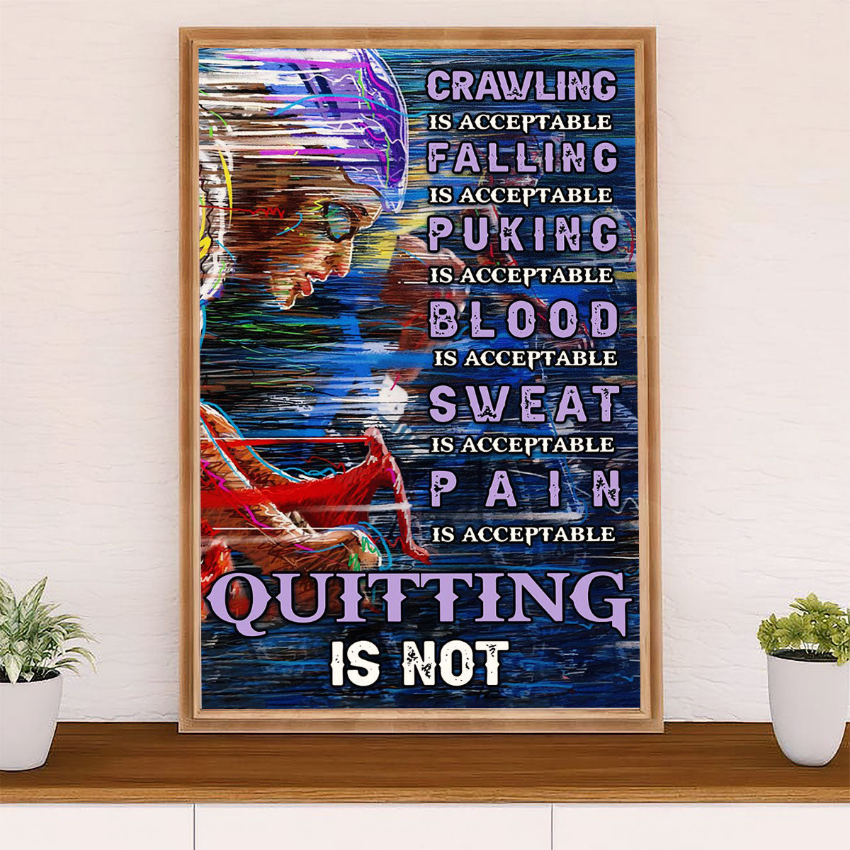 Cycling, Mountain Biking Poster Prints | Sweat Pain | Wall Art Gift for Cycler