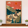 Cycling, Mountain Biking Poster Prints | Cycling Landscape | Wall Art Gift for Cycler