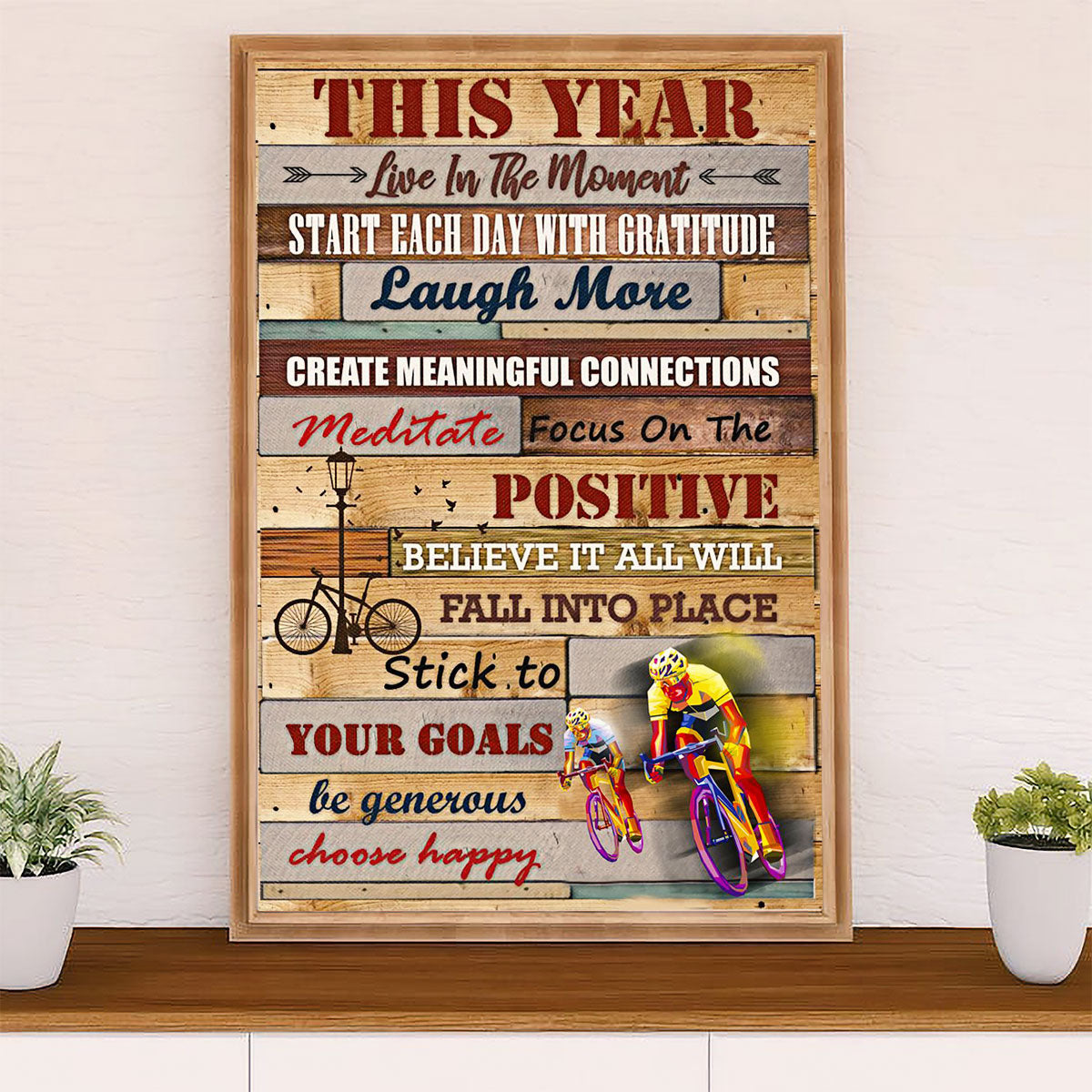 Cycling, Mountain Biking Canvas Wall Art Prints | This Year | Home Décor Gift for Cycler