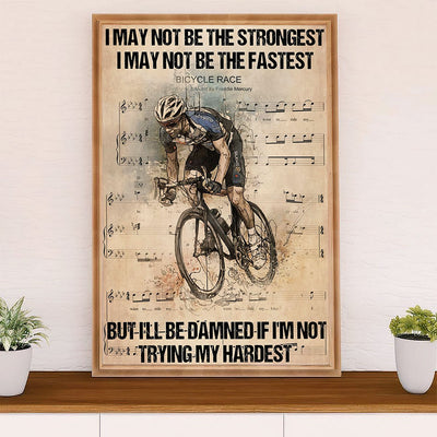 Cycling, Mountain Biking Poster Prints | Bicycle Race Song | Wall Art Gift for Cycler