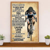 Cycling, Mountain Biking Canvas Wall Art Prints | Laugh Love Live | Home Décor Gift for Cycler