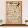 Cycling, Mountain Biking Poster Prints | List of Don'ts for Women | Wall Art Gift for Cycler