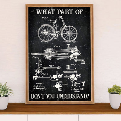 Cycling, Mountain Biking Poster Prints | Don't You Understand | Wall Art Gift for Cycler