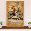 Cycling, Mountain Biking Canvas Wall Art Prints | Cycopath Definition | Home Décor Gift for Cycler