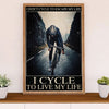 Cycling, Mountain Biking Canvas Wall Art Prints | Live My Life | Home Décor Gift for Cycler