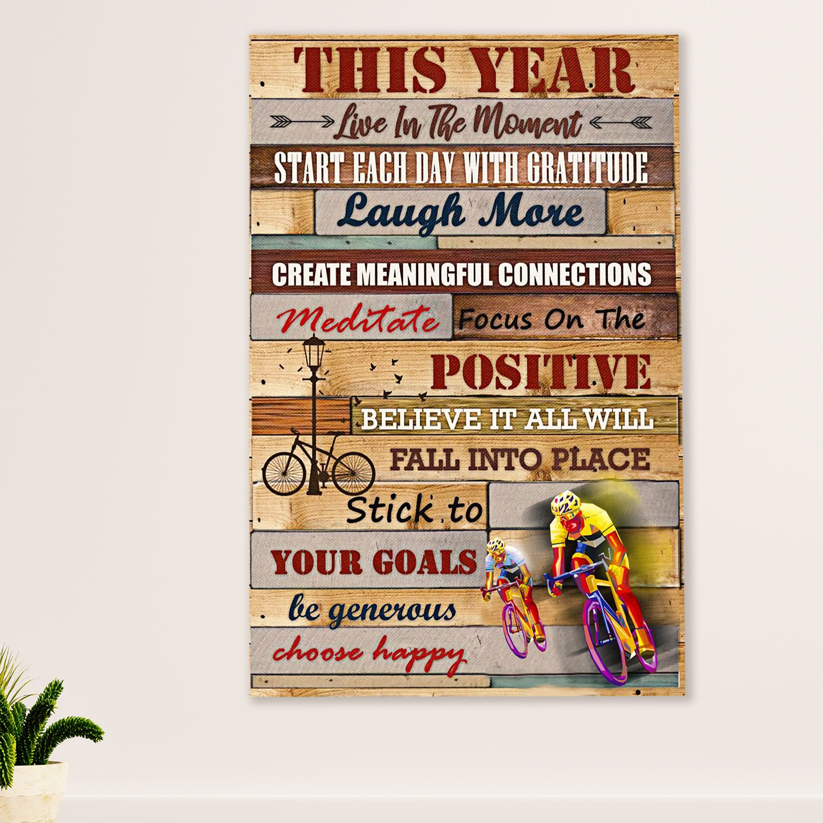 Cycling, Mountain Biking Poster Prints | This Year | Wall Art Gift for Cycler