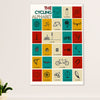 Cycling, Mountain Biking Poster Prints | Cycling Alphabet | Wall Art Gift for Cycler