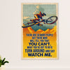 Cycling, Mountain Biking Poster Prints | Watch Me | Wall Art Gift for Cycler