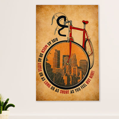 Cycling, Mountain Biking Poster Prints | Ride As Much As | Wall Art Gift for Cycler