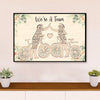 Cycling, Mountain Biking Canvas  Prints | Bestie We're A Team | Wall Art Gift for Cycler