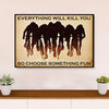Cycling, Mountain Biking Canvas  Prints | Choose Something Fun | Wall Art Gift for Cycler