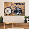 Cycling, Mountain Biking Canvas  Prints | Get Through It | Wall Art Gift for Cycler