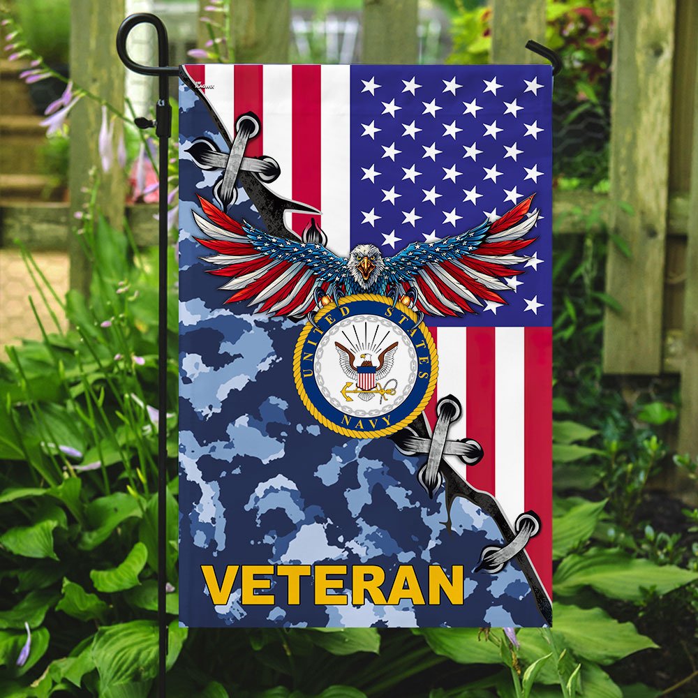 United States Navy Veteran American US Flag