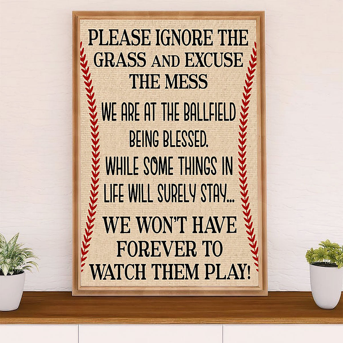 Baseball Canvas Wall Art Prints | Being Blessed | Home Décor Gift for Baseball Player