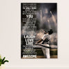 Baseball Canvas Wall Art Prints | Laugh Love Live | Home Décor Gift for Baseball Player