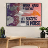 Baseball Canvas Wall Art Prints | Work Hard In Silence | Home Décor Gift for Baseball Players