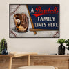 Baseball Canvas Wall Art Prints | Baseball Family | Home Décor Gift for Baseball Players