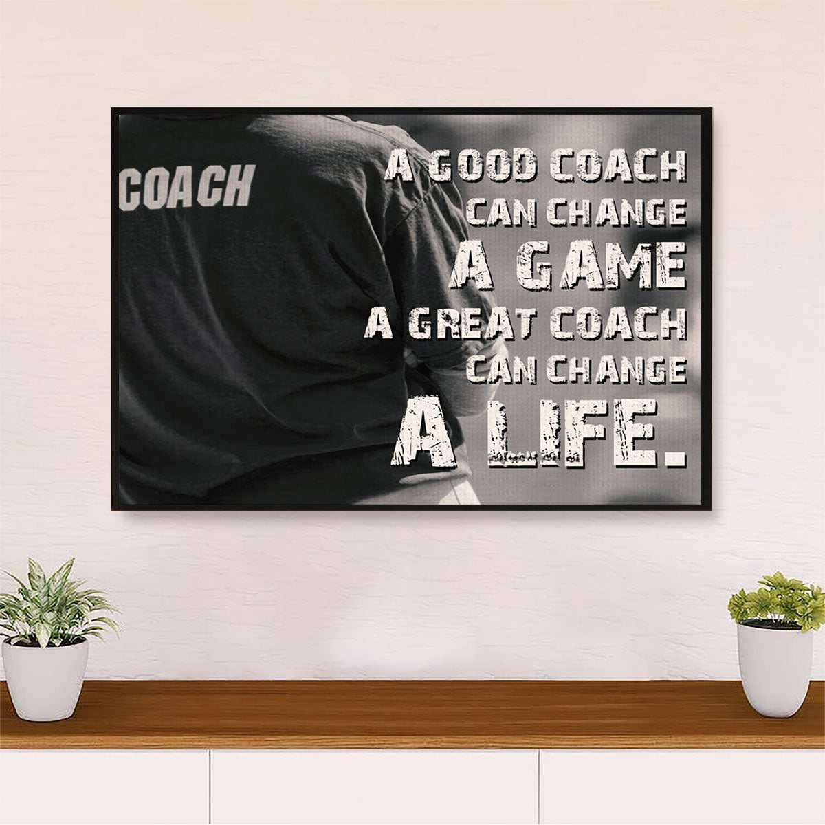 Baseball Canvas Wall Art Prints | Great Coach | Home Décor Gift for Baseball Players