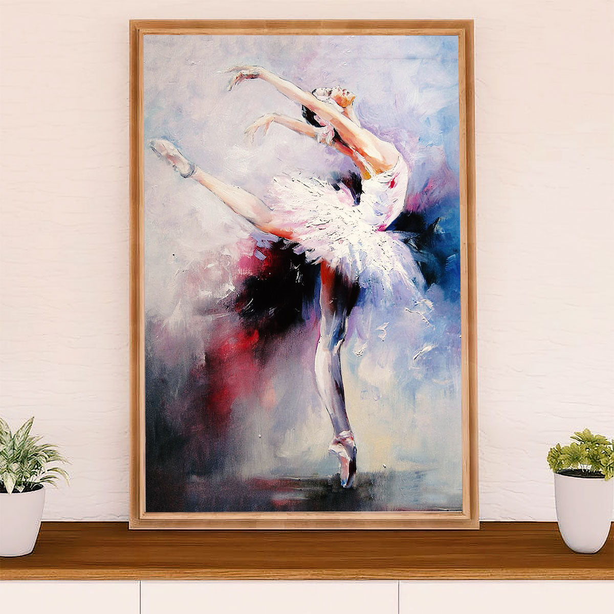 Dancing Ballet Canvas Wall Art Prints | Ballet Girl Art | Home Décor Gift for Ballet Dancer Ballerinas