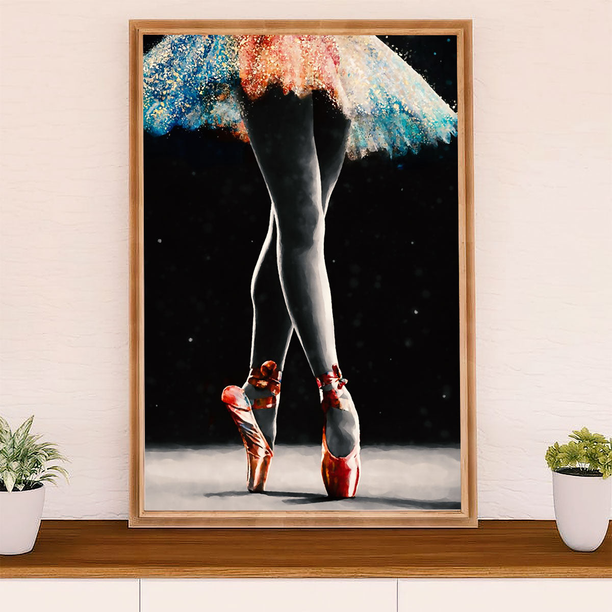 Dancing Ballet Poster Prints | Ballerina Art | Wall Art Gift for Ballet Dancer Ballerinas