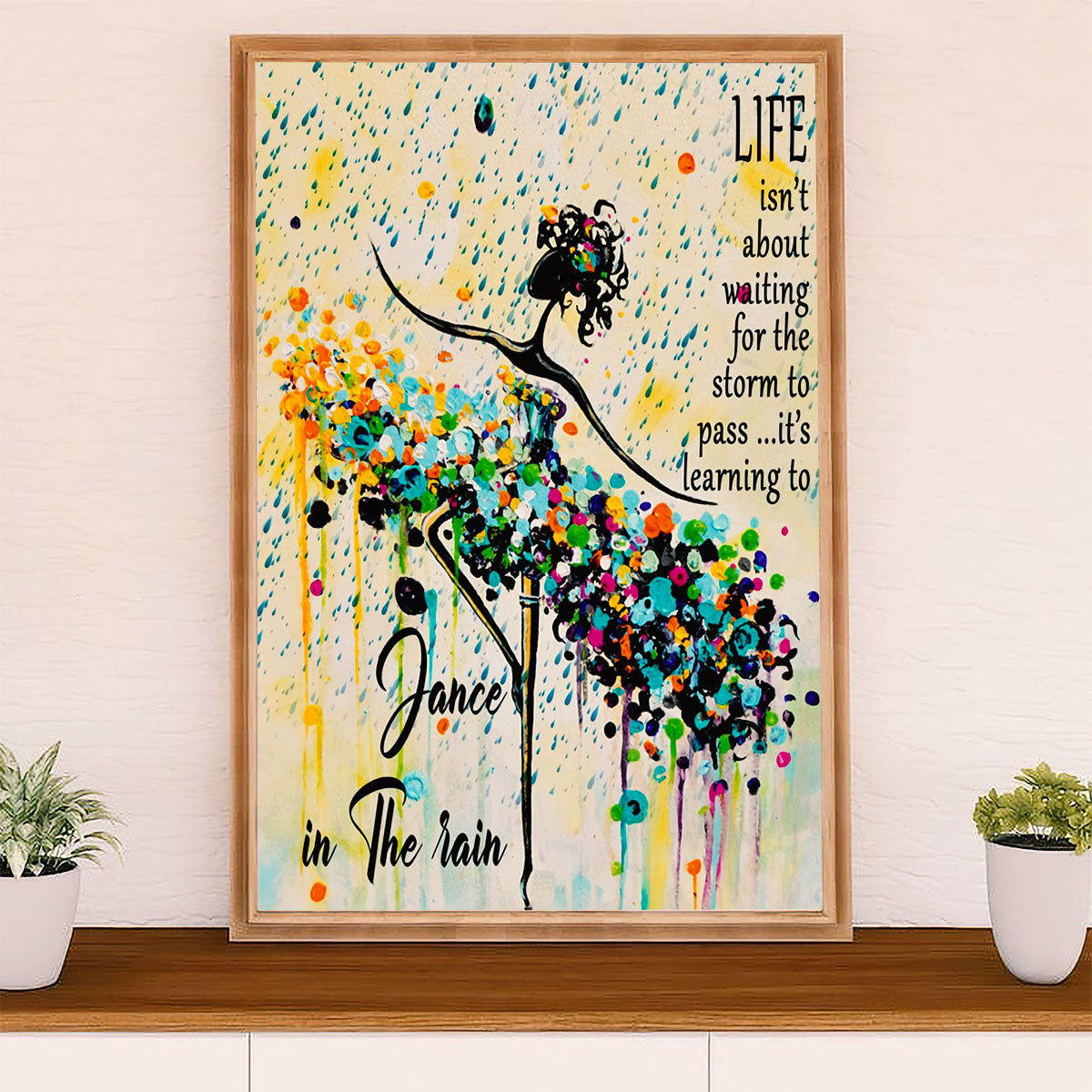 Dancing Ballet Poster Prints | Ballet Girl Oil Painting | Wall Art Gift for Ballet Dancer Ballerinas